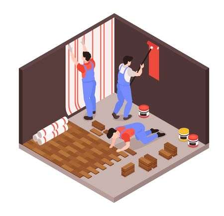 Renovation workers
