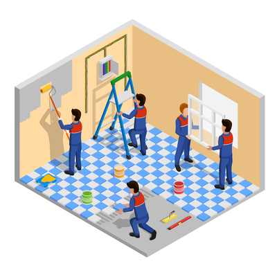 Renovation workers